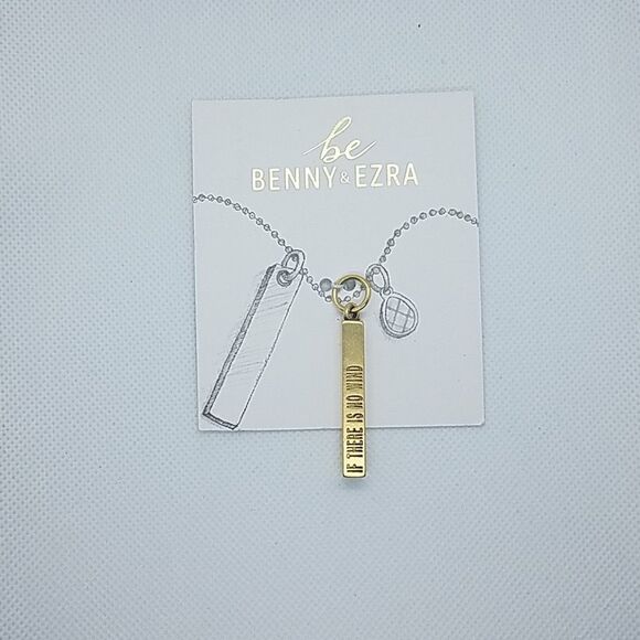 NWT Be Benny & Ezra Gold Pendant - Picture 1 of 3